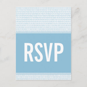 Geek Chic Binary Code UAWG Postcard, blau Einladungspostkarte