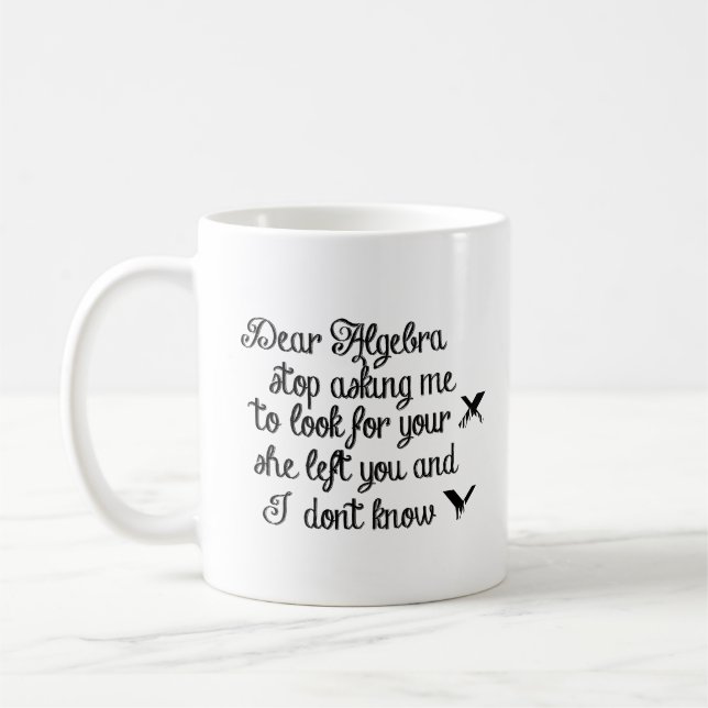 Geek Chic: Funny Mathe Algebra Wiz Cooles Design Kaffeetasse (Links)