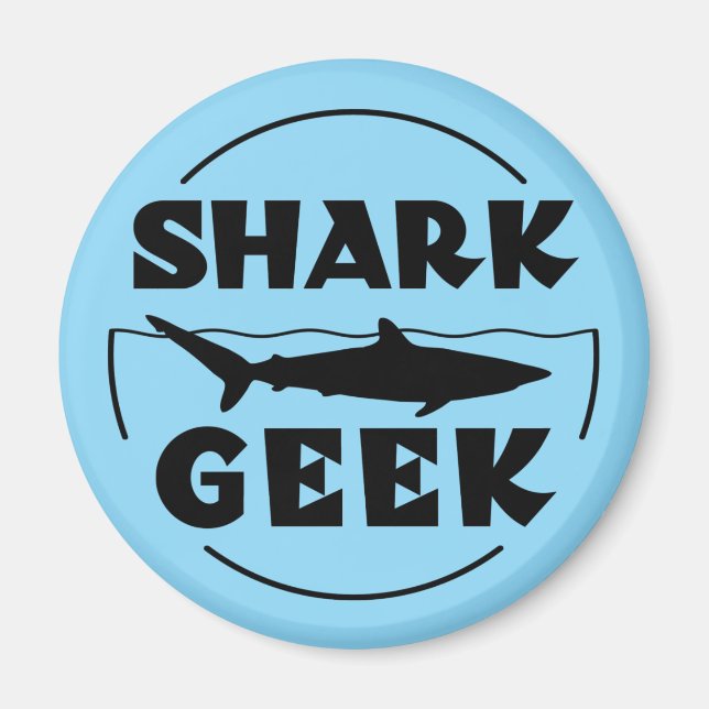 Geek Design for Shark Lovers Magnet (Vorne)