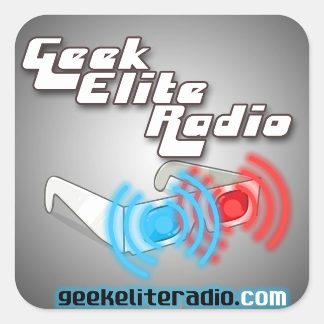 Geek Elite Radio Stickers (Vorderseite)