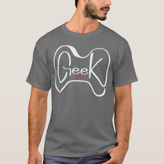 Geek Gaming Controller Nerd Computer Gamer Geschen T-Shirt (Vorderseite)