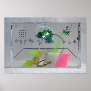 Geek Gem K7 1986 Mixed-Media-Poster Poster