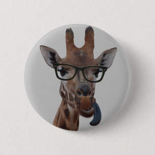 Geek Giraffe Button