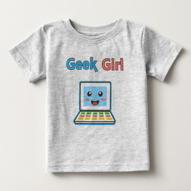Geek Girl Baby T-shirt (Vorderseite)