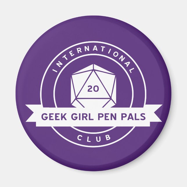 Geek Girl Pen Pals Magnet (Vorne)