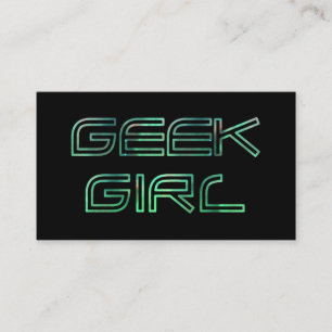 Geek Girl Profilkarte Visitenkarte