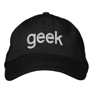 "Geek" Hat (Remake von Chris Pirillo's) Bestickte Baseballkappe