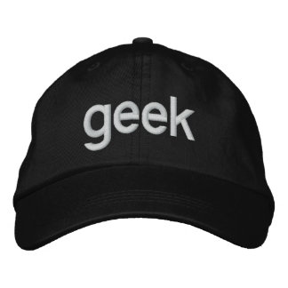 "Geek" Hat (Remake von Chris Pirillo's) Bestickte Baseballkappe