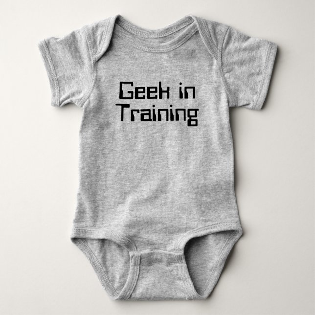 Geek in der Ausbildung Baby Strampler (Vorderseite)