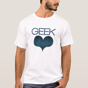 Geek Liebe (Herz) Light Men's T-Shirt, Dark Blue T-Shirt
