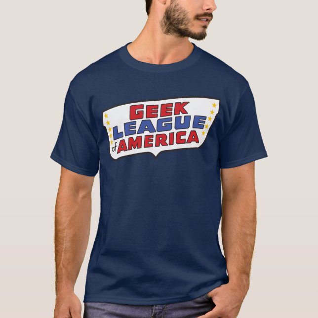 Geek-Liga von Amerika-T-Shirt (dunkel) T-Shirt (Vorderseite)