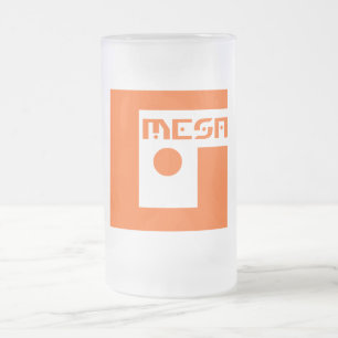 Geek-MESA-Logo-mattierte Bier-Tasse Mattglas Bierglas