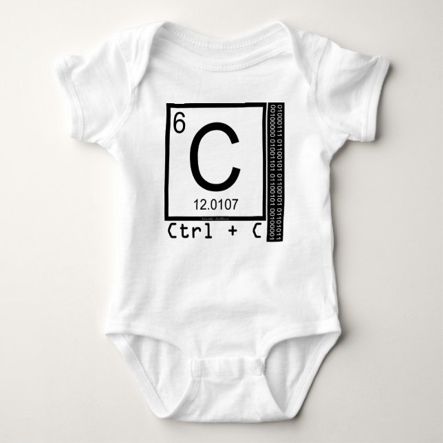 Geek mir! Carbon Copy Baby Strampler (Vorderseite)