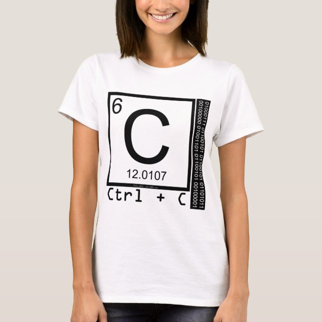 Geek mir! Carbon Copy T-Shirt (Vorderseite)