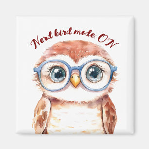 Geek Nerd Bird Magnet