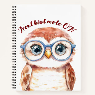 Geek Nerd Bird Notizbuch