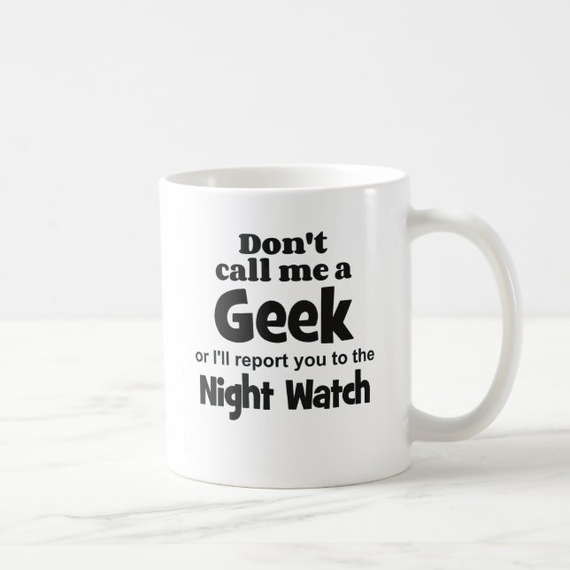 Geek Night Watch bf Kaffeetasse (Rechts)