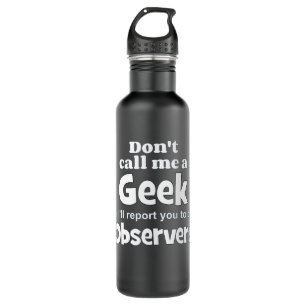 Geek Observers wf Edelstahlflasche