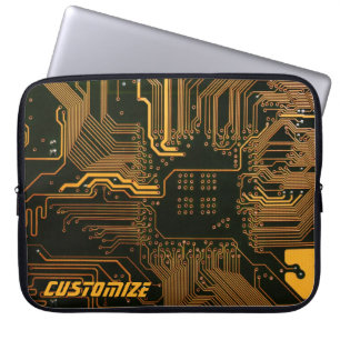 Geek Out Custom PCB Orange Circuit Board Laptopschutzhülle