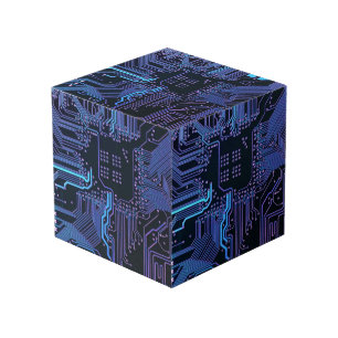 Geek Out Nerd PCB Blue Electronic Circuit Board Würfel