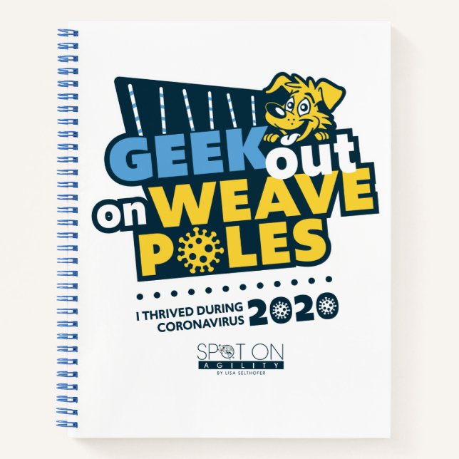 Geek Out on Weaves - Notebook Notizbuch (Vorderseite)