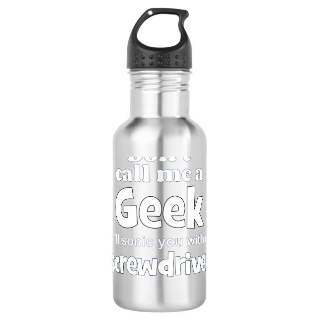 Geek Schraubendreher wf Trinkflasche (Vorderseite)