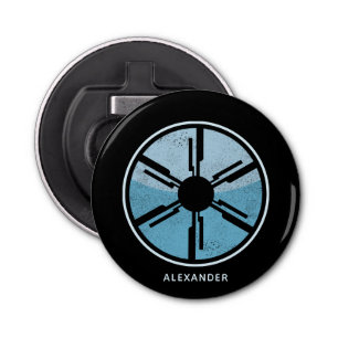 Geek Sci Fi Distrestic Space Blue Ombre Flaschenöffner