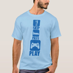 GEEK SKIP PASS PLAY MANY Spiel 2 T-Shirt