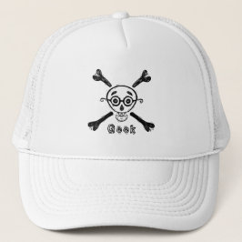 Geek Skull mit Brillen personalisiert Truckerkappe