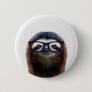 Geek Sloth Button