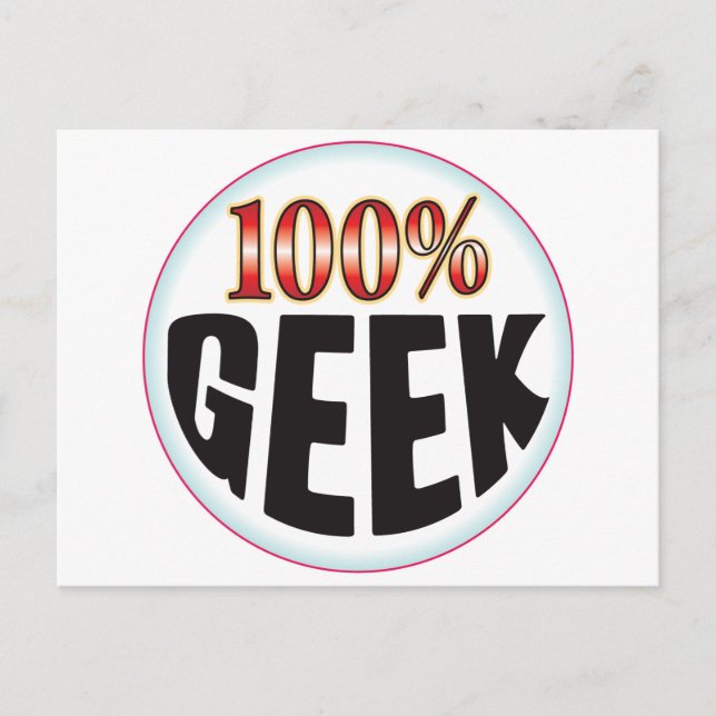 Geek Tag Postkarte (Vorderseite)