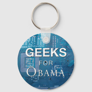 Geeks für Obama-Schlüsselanhänger Schlüsselanhänger