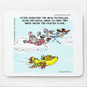 Geeks Oove Fruited Flugzeug Funny Mousepad