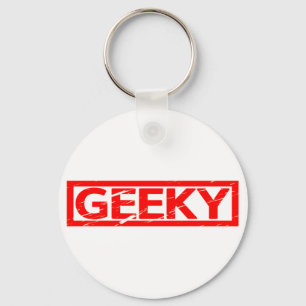 Geeky Briefmarke Schlüsselanhänger