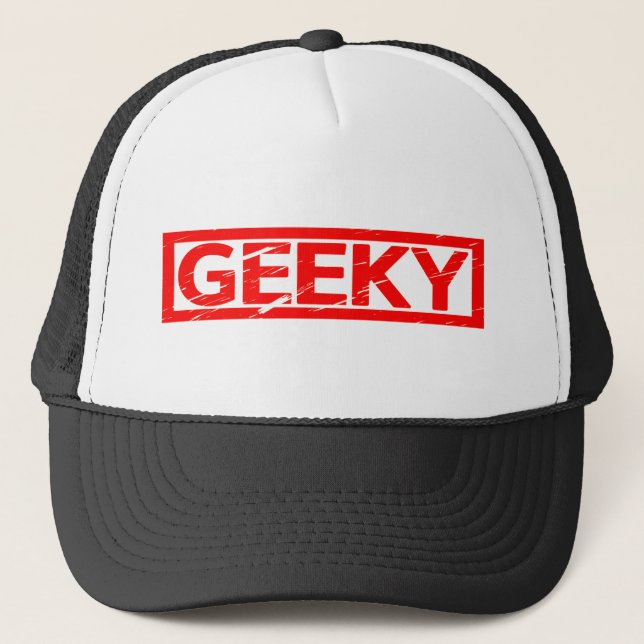 Geeky Briefmarke Truckerkappe (Vorderseite)