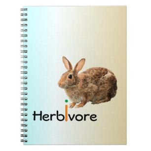 Geeky entzückendes veganes wildes notizblock