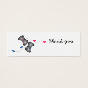 Geeky Gamer Wedding Vielen Dank Mini Cards