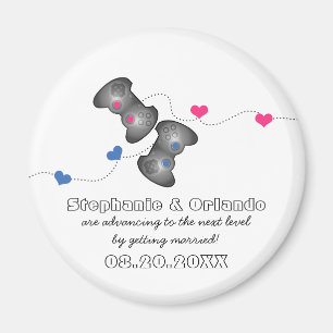 Geeky Gamers-Save the Date Magnet