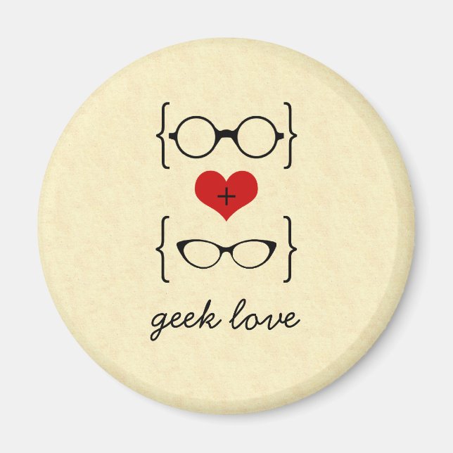 Geeky Glasses Magnet (Vorne)