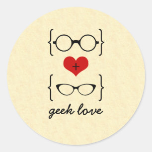 Geeky Glasses Stickers