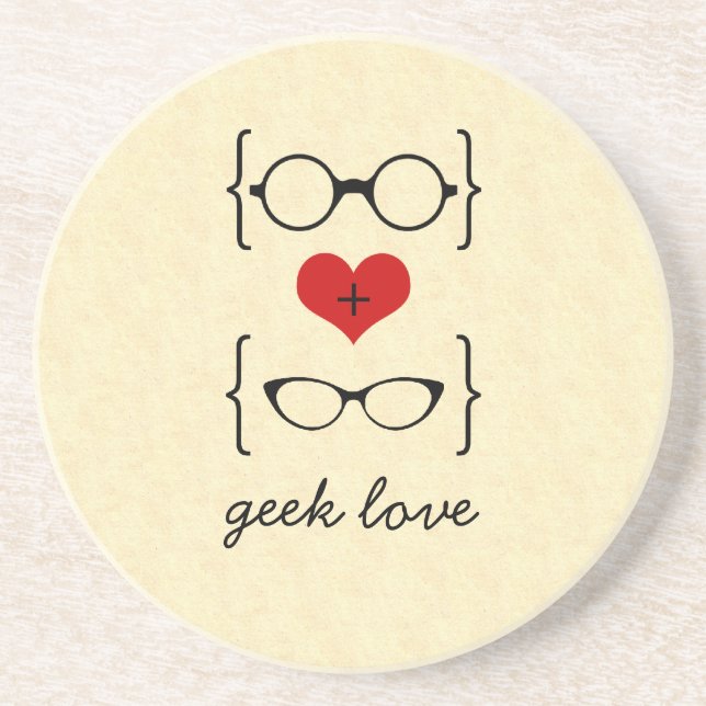 Geeky Glasses Untersetzer (Vorne)