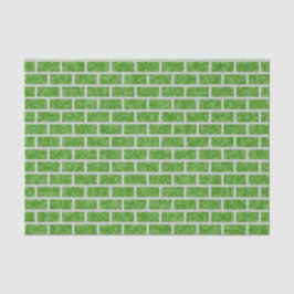 Geeky Green 8-Bit Grafik Style Bricks Muster Seidenpapier