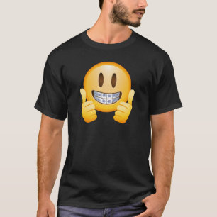 Geeky Klammern Emoji T-Shirt