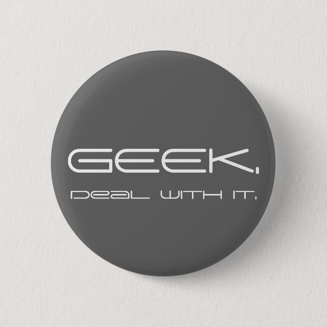 Geeky Knopf Button (Vorderseite)