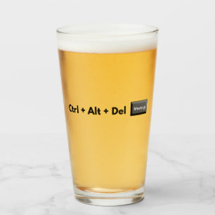 Geeky Kontrolle Alt Del Meetings Glas