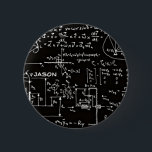 Geeky Mathe-Mathematik personalisiert Button<br><div class="desc">Mathematik-/Mathe-/Mathe-Lehrer-Geschenk/Mathe-Studentgeschenk-/Geekgeschenk/personalisierter Namensanfangsdas monogramm-Knopf der schwarzen Männer. Um den Text zu ändern,  verwenden Sie die Personifizierungswahl. Für umfangreicheren Text ändert wie Änderungen am Schriftart,  Schriftartfarbe,  oder Textplan,  wählen die besonders anfertigen Wahl.</div>