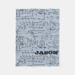 Geeky Mathe-Mathematik personalisiert Fleecedecke