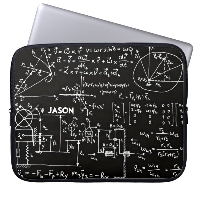 Geeky Mathe-Mathematik personalisiert Laptopschutzhülle (Vorderseite)