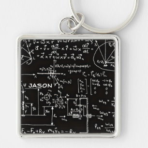 Geeky Mathe-Mathematik personalisiert Schlüsselanhänger
