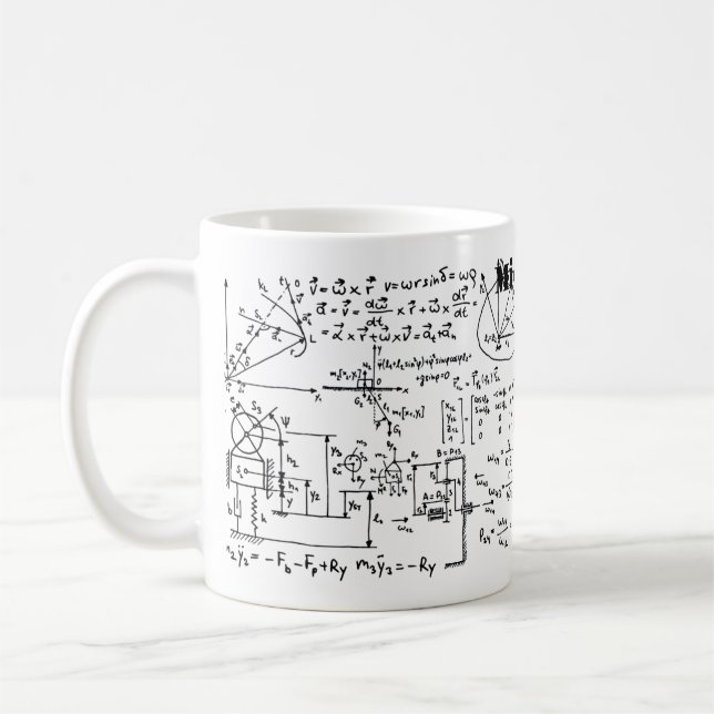 Geeky Mathematik Personalisiert Tasse (Links)